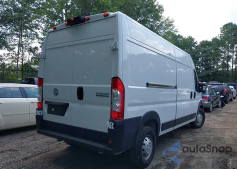 2023 Ram Promaster 2500 High Roof 159 Wb z USA, uszkodzony, nr VIN 3C6LRVDG9PE578016